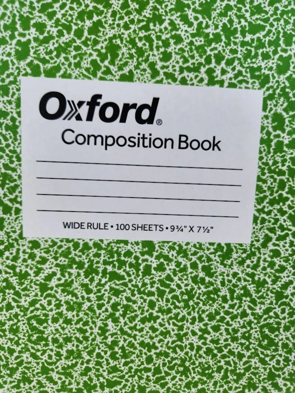 2 Pack Oxford Composition Notebooks 9.75 x 7.5
